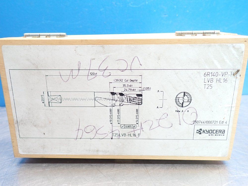 Kyocera Straight Cylindrical Carbide Shank - 250744/000721