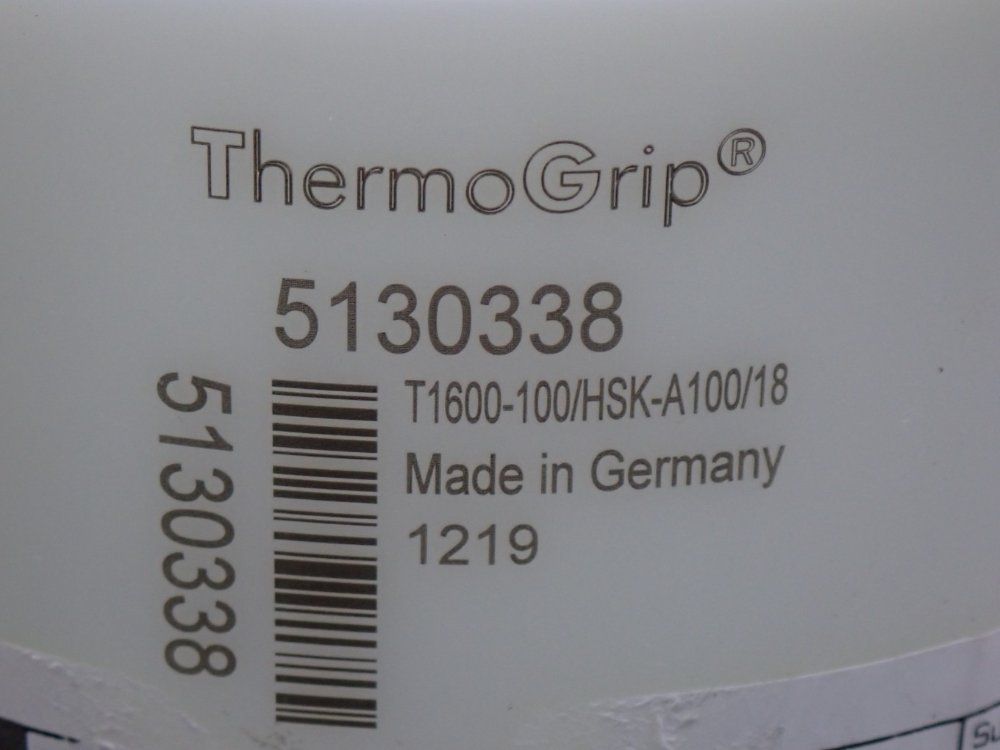 Thermogrip Tool Holder - T1600-100/hsk-a100/18