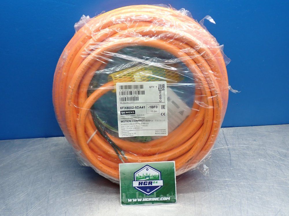 Siemens Simodrive Motion-connect 800plus Power Connection Cable - 6fx8002-5da41-1bf0