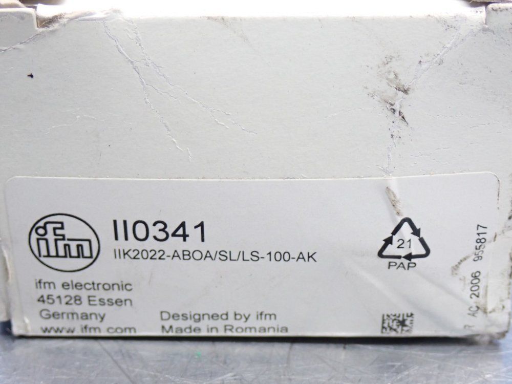 Ifm Inductive Cylindrical Proximity Sensor - Ii0341