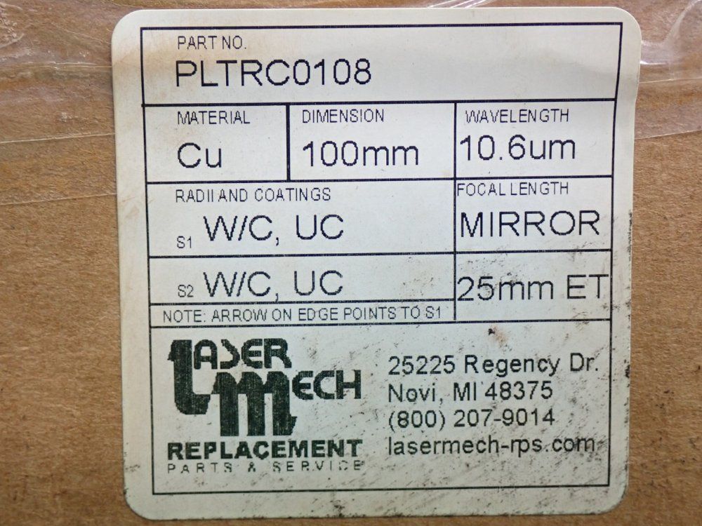 Lasermech Laser Copper Bending Mirror Unit - Pltrc0108
