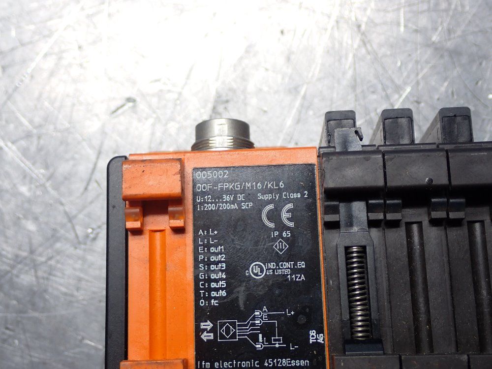 Ifm 12-36 Vdc, 50 Ma Fibre-optic Amplifier - Oof-fpkg/m16/kl6