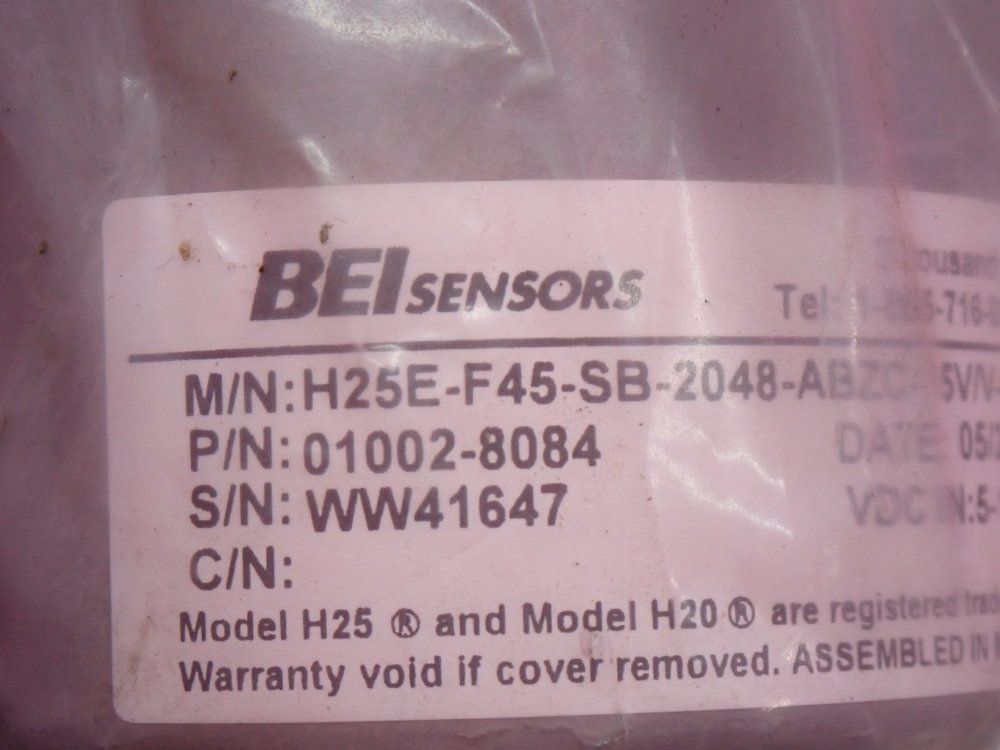Bei Sensors 2.50 Diameter Servo Mount, 2048 Cycles Per Turn Heavy-duty H25-series Incremental Encoder - 01002-8084