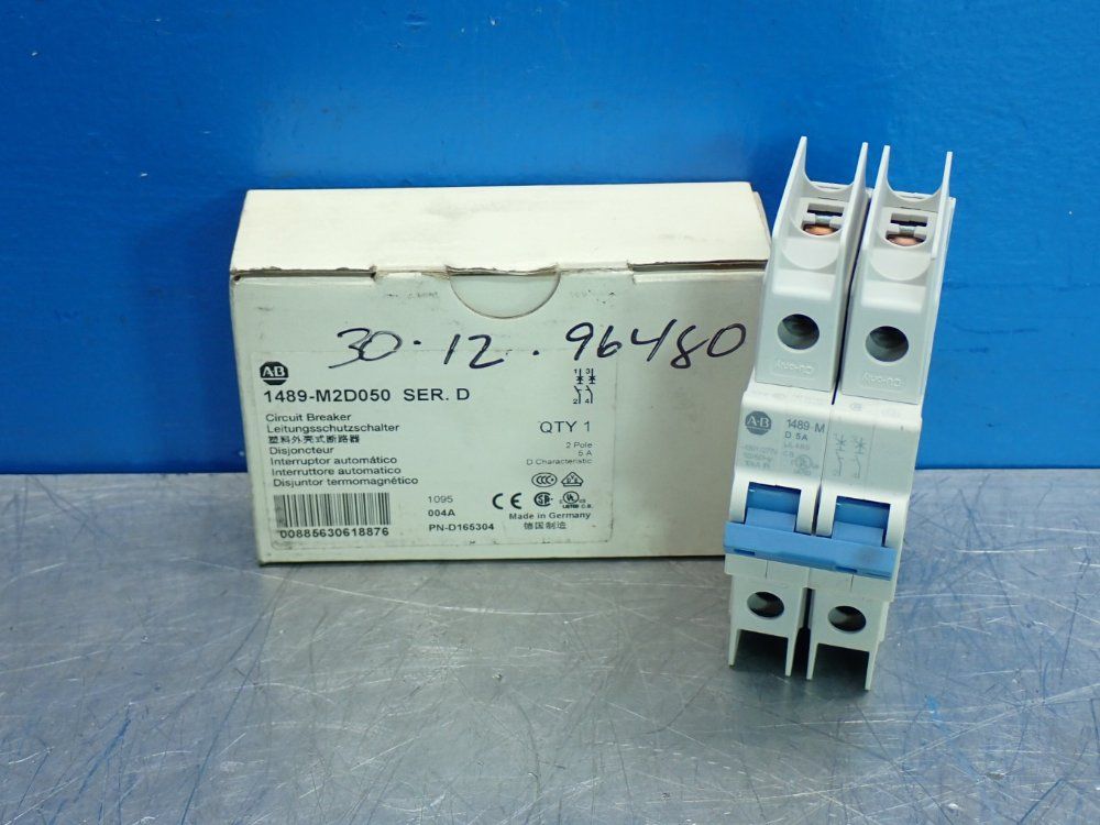 Allen Bradley Ul489 5a Miniature Circuit Breaker - 1489-m2d050