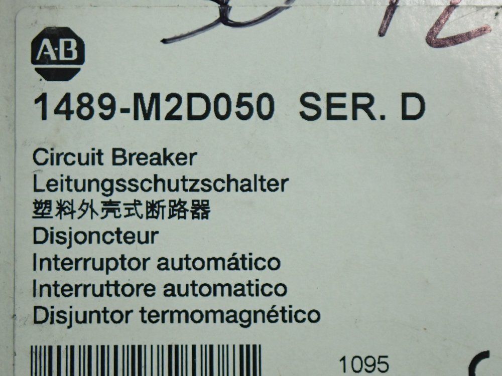 Allen Bradley Ul489 5a Miniature Circuit Breaker - 1489-m2d050