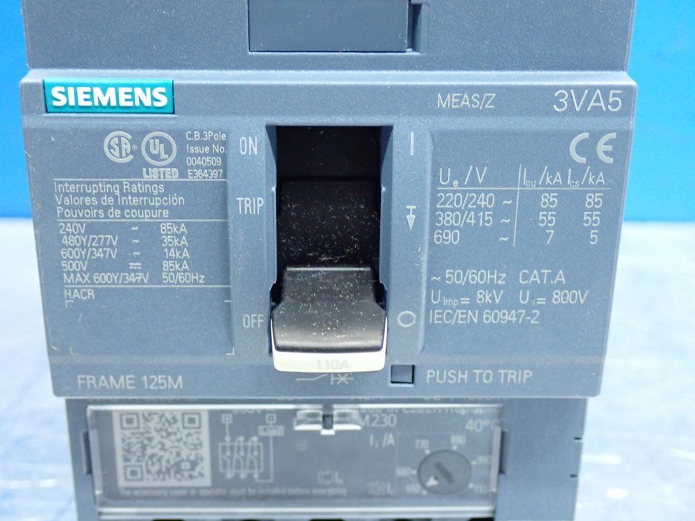Siemens Molded Case Circuit Breaker - 3va5111-5ec31-0aa0