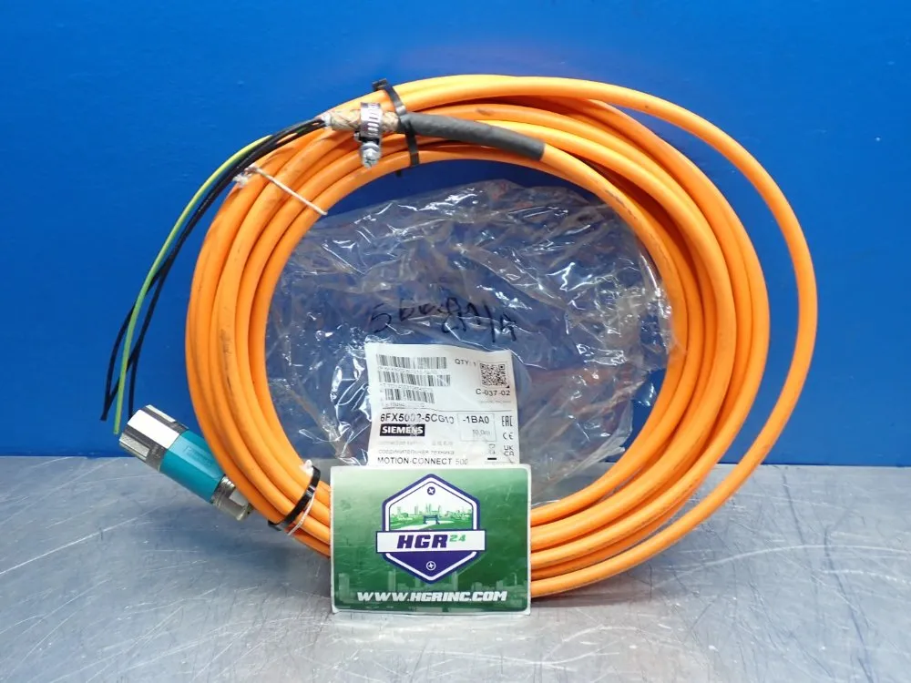 Siemens 10m, 500 Dmax = 8.4 Mm Power Cable Unit - 6fx5002-5cg10-1ba0