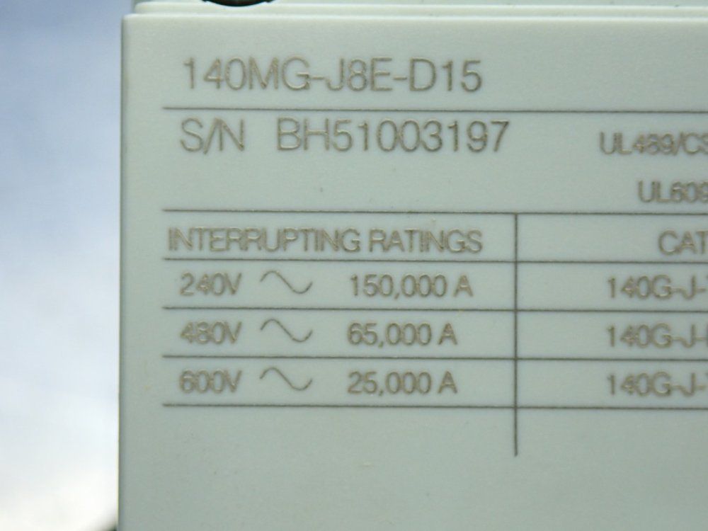 Allen Bradley Mcp Protection Type Motor Protection Circuit Breaker - 140mg-j8e-d15-aa