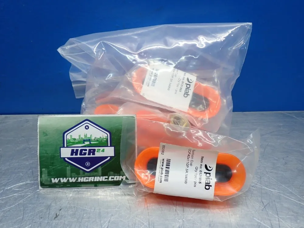 Piab 3/8" Npt Female Polyurethane Vacuum Suction Cups, 5pcs - 0121865