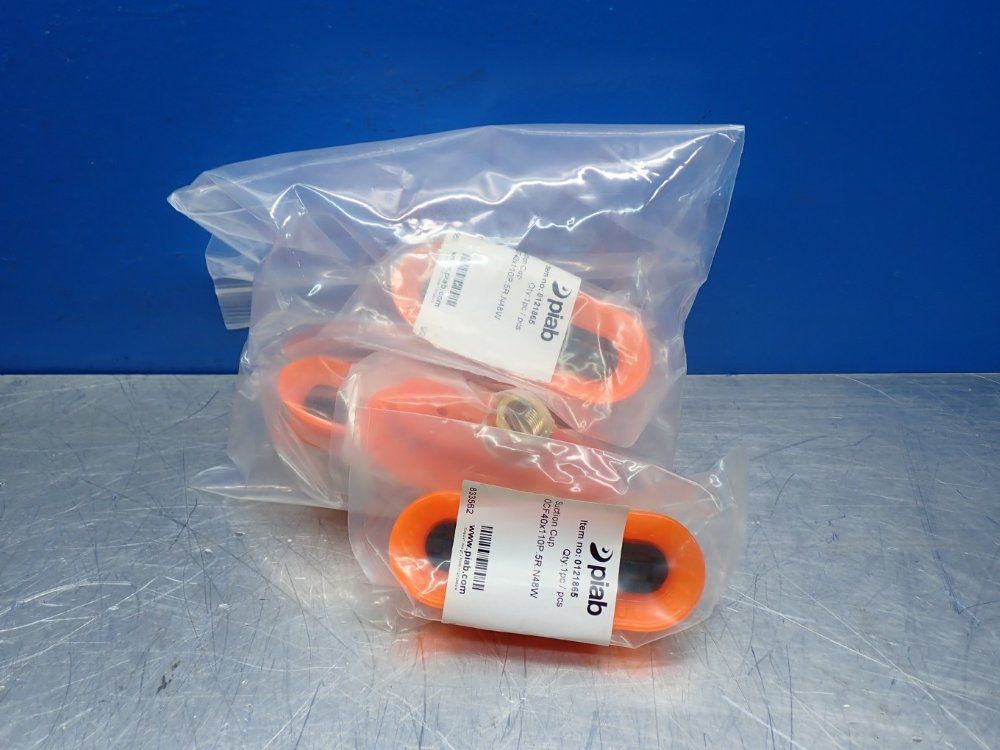 Piab 3/8" Npt Female Polyurethane Vacuum Suction Cups, 5pcs - 0121865