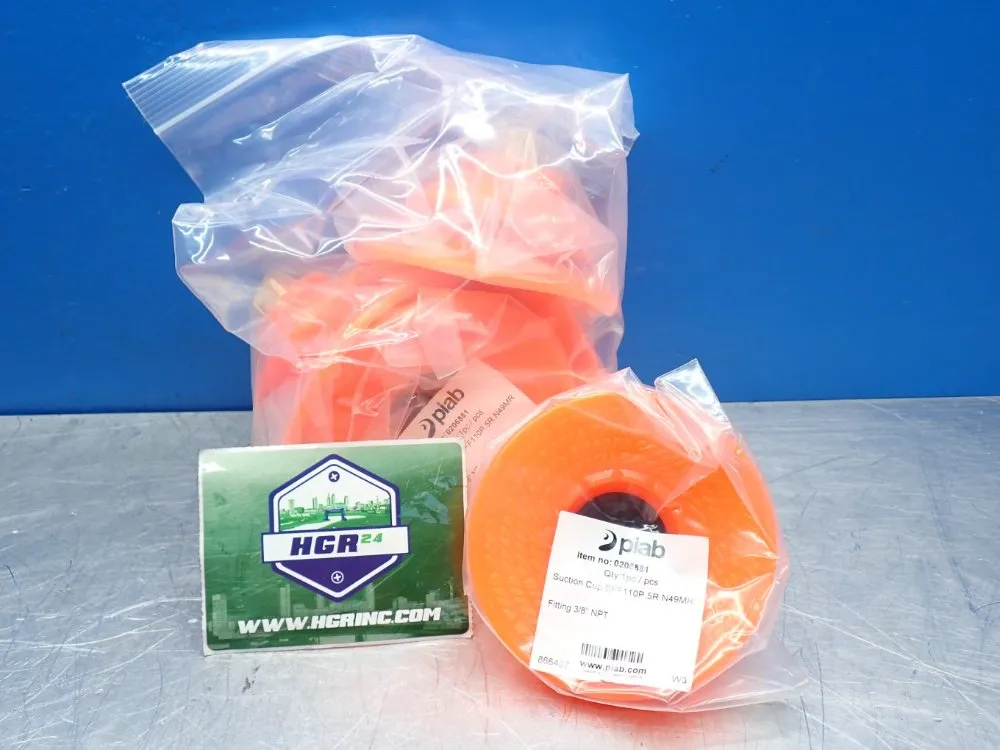 Piab 3/8" Npt Female Polyurethane Suction Cup, 5pcs - 0206881