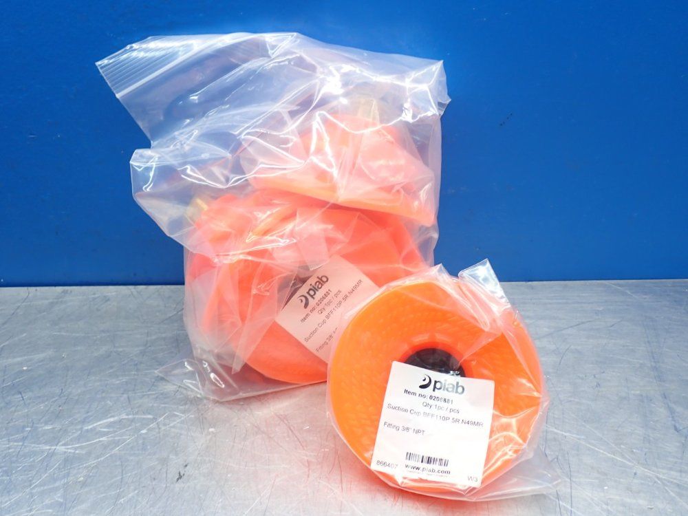 Piab 3/8" Npt Female Polyurethane Suction Cup, 5pcs - 0206881
