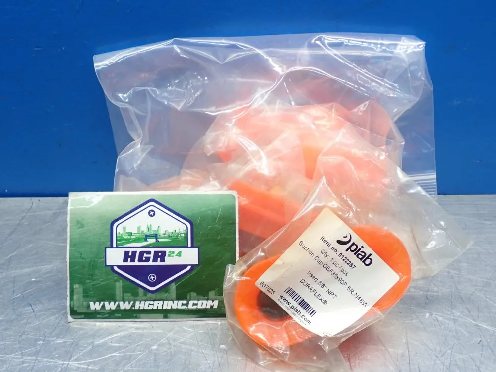 Piab 3/8" Npt Female Vacuum Suction Cup, 5pcs - 0122287