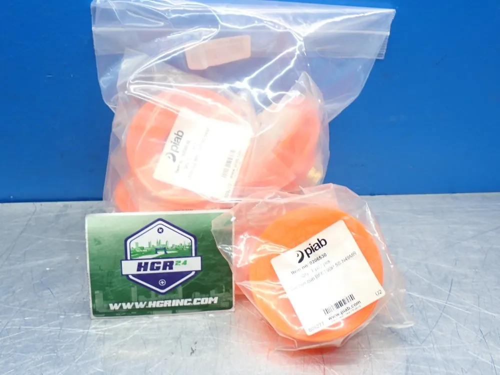 Piab 3/8" Npt Female Polyurethane Vacuum Suction Cups, 5pcs - 0206530