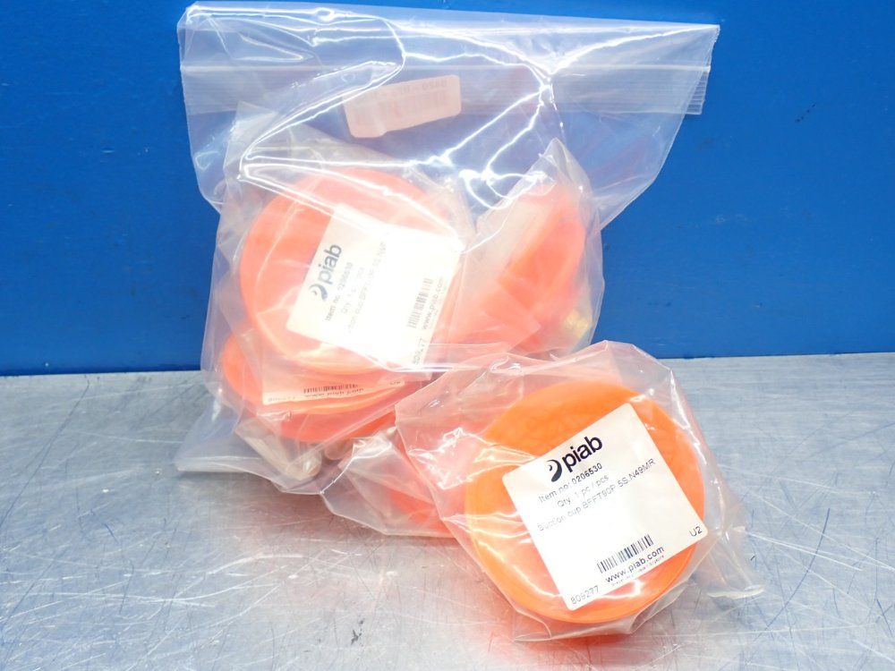 Piab 3/8" Npt Female Polyurethane Vacuum Suction Cups, 5pcs - 0206530