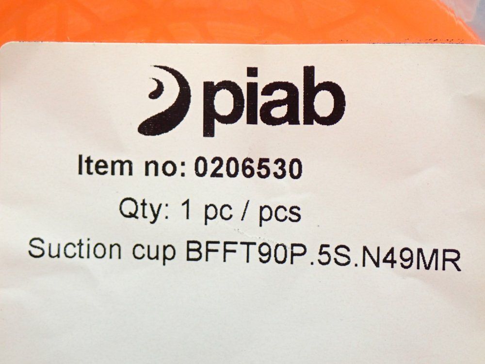 Piab 3/8" Npt Female Polyurethane Vacuum Suction Cups, 5pcs - 0206530