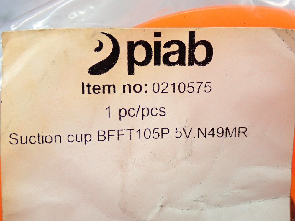 Piab 3/8" Npt Female Polyurethane Suction Cup, 5pcs - 0210575
