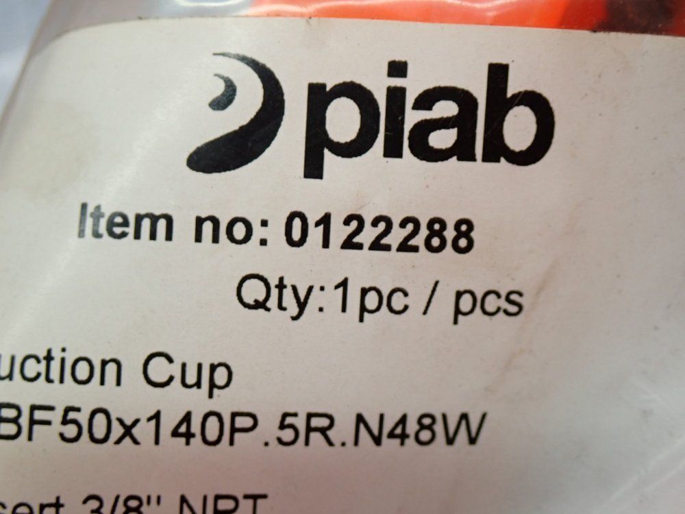 Piab 3/8" Npt Female Polyurethane Vacuum Suction Cups, 5pcs - 0122288