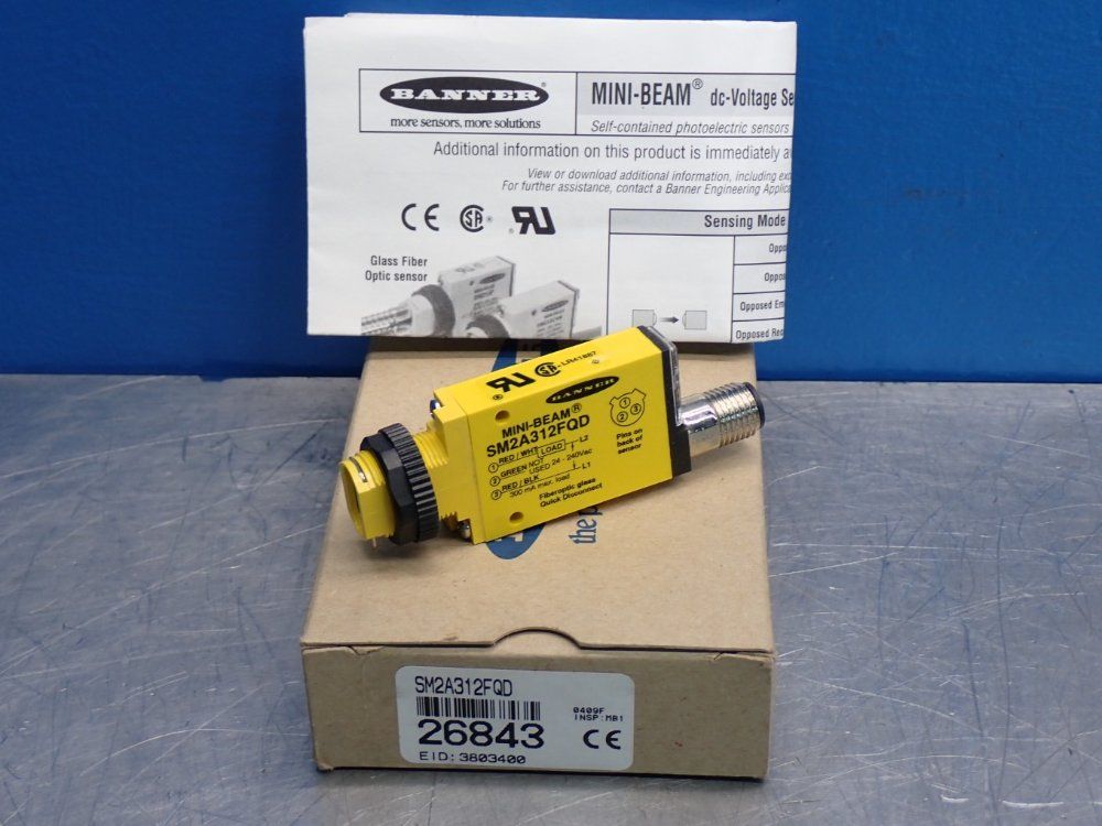 Banner Minibeam Fiber Optic Amplifier