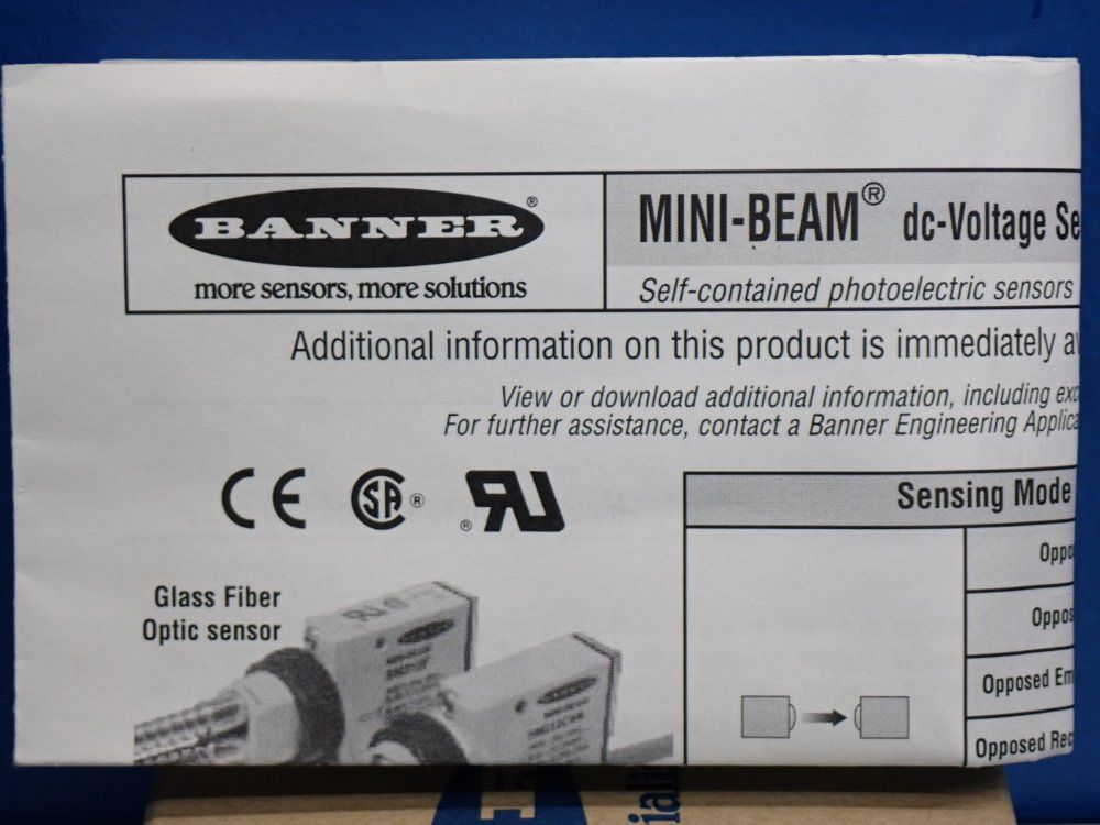 Banner Minibeam Fiber Optic Amplifier