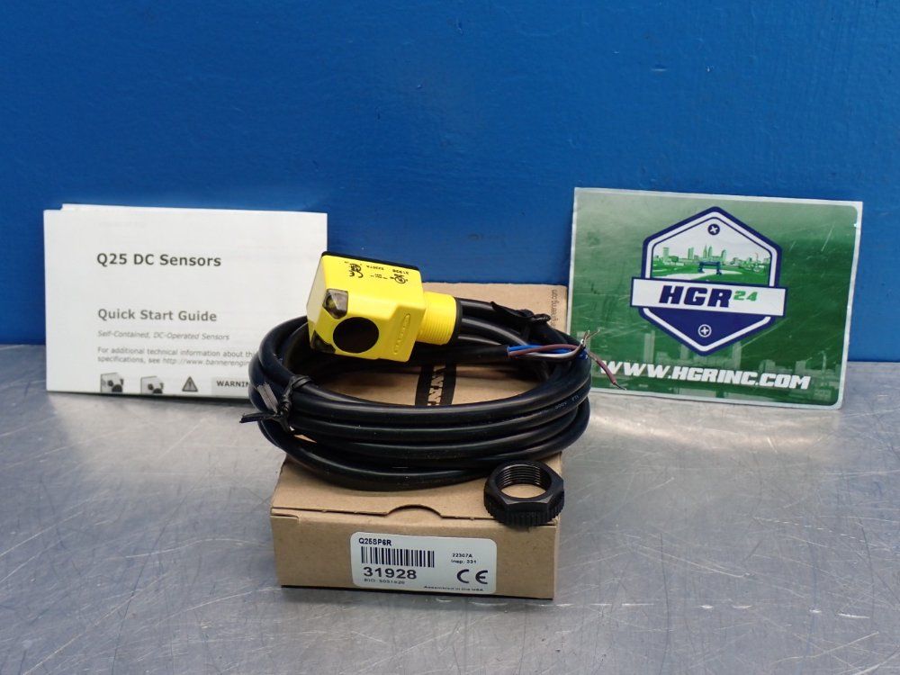 Banner Ezbeam Q25 Series Rightangle Basemount Rectangle Sensor