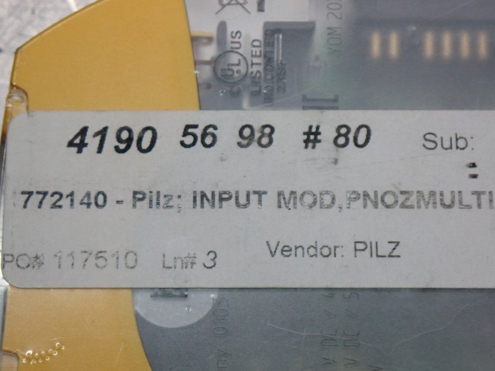 Pilz Safety Relay Input Module