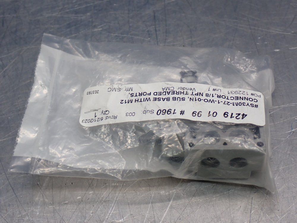 Smc Solenoid Sub Plate Base Unit