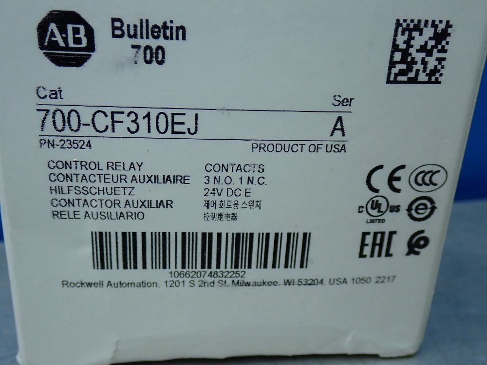 Allen-bradley Control Relay. - 700-cf310ej
