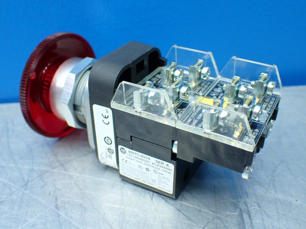 Allen-bradley 30mm Push-pull Device. Re Illuminated Jumbo Mushroomhead - 800t-fxjtqh2rg1