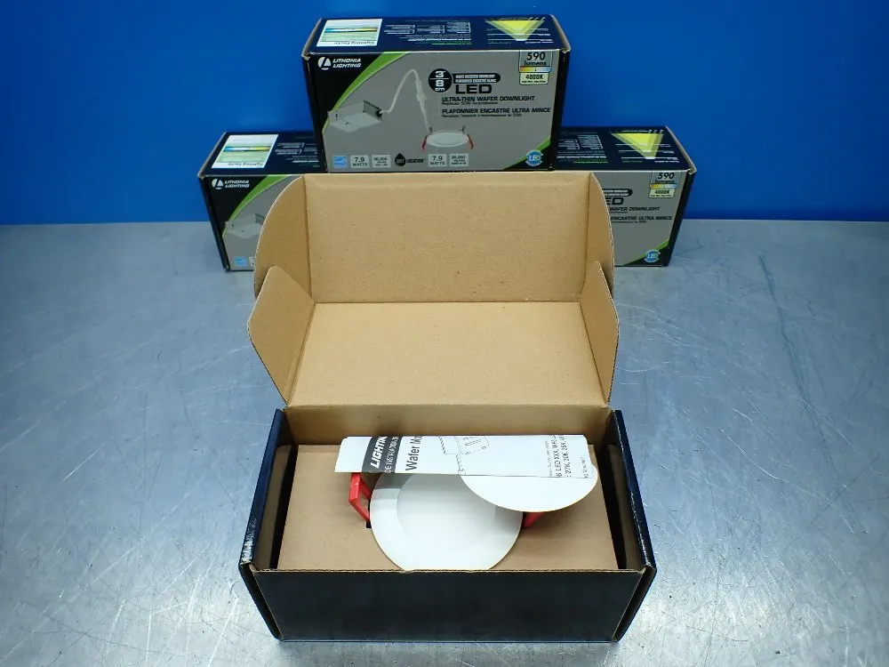 Lithuania Lighting 4 Three Inch Round Low Profile Downlights. - Wf3 Led 40k Mw M6