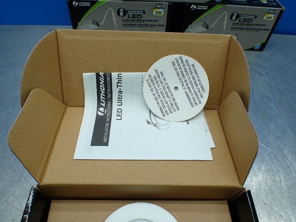 Lithuania Lighting 4 Three Inch Round Low Profile Downlights. - Wf3 Led 40k Mw M6