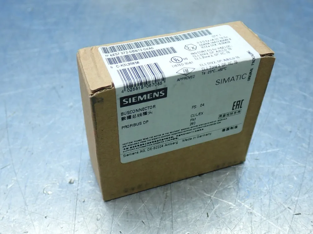 Siemens 9 Simatic Dp Bus Connectors - 6es7 972-0bb12-0xa0