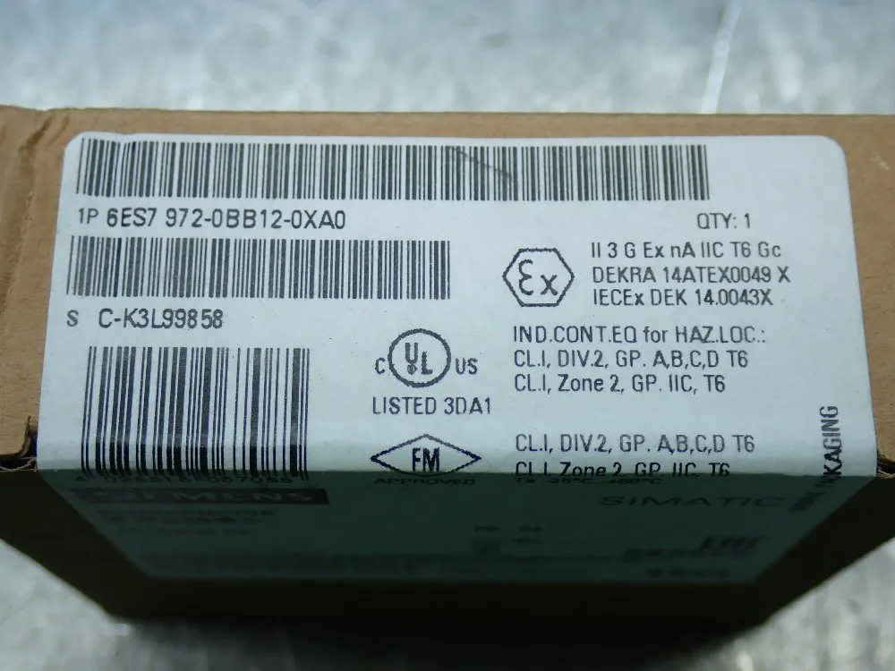 Siemens 9 Simatic Dp Bus Connectors - 6es7 972-0bb12-0xa0