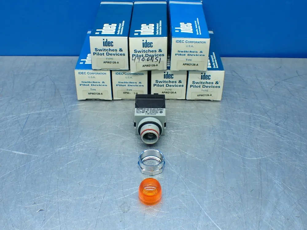 Idec 7 Amber 22mm Pilot Lights - Apw2126-a