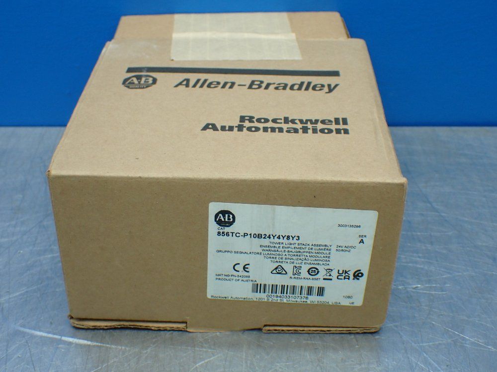 Allen-bradley Tower Light Stack Assembly - 856t-p10b24y4y8y3