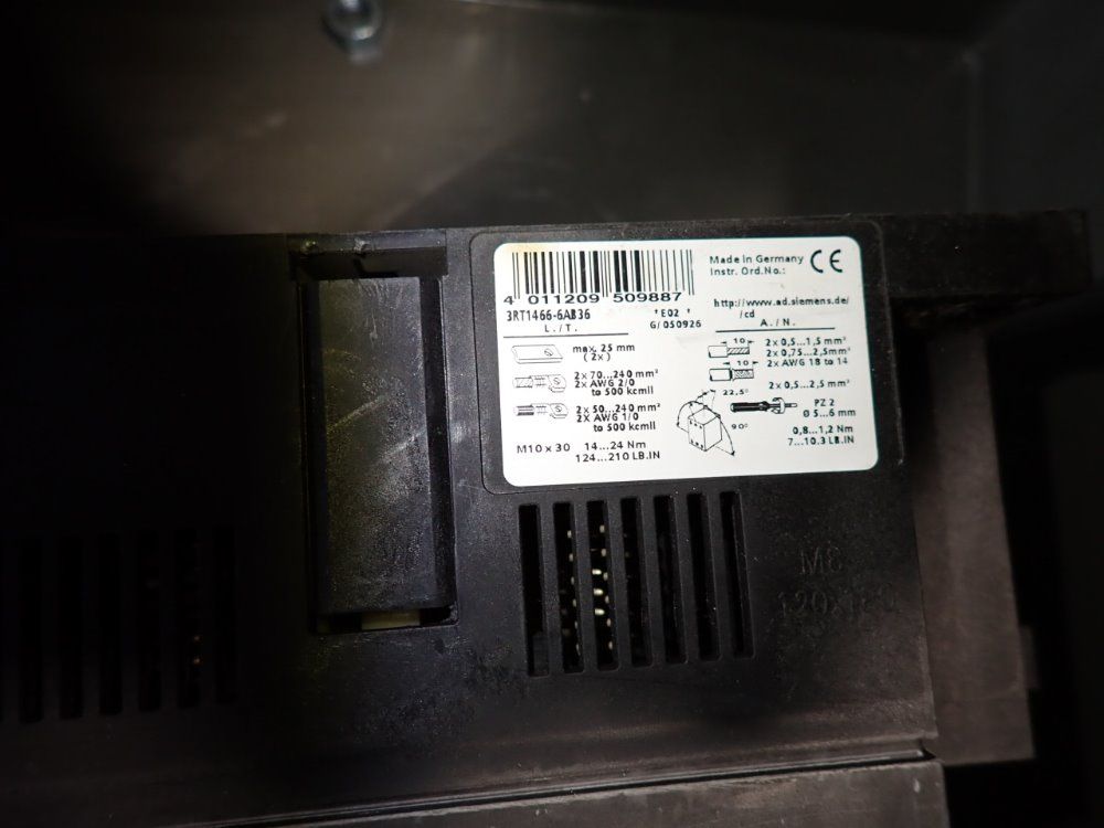 Siemens Contactors - 3rt1466-6ab36