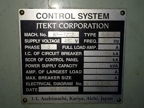 Jtek Toyoda 2016 Jtek Toyoda Gl-6p 32ii Plain Cylindrical Grinder - Gl-6p 32ii Plain