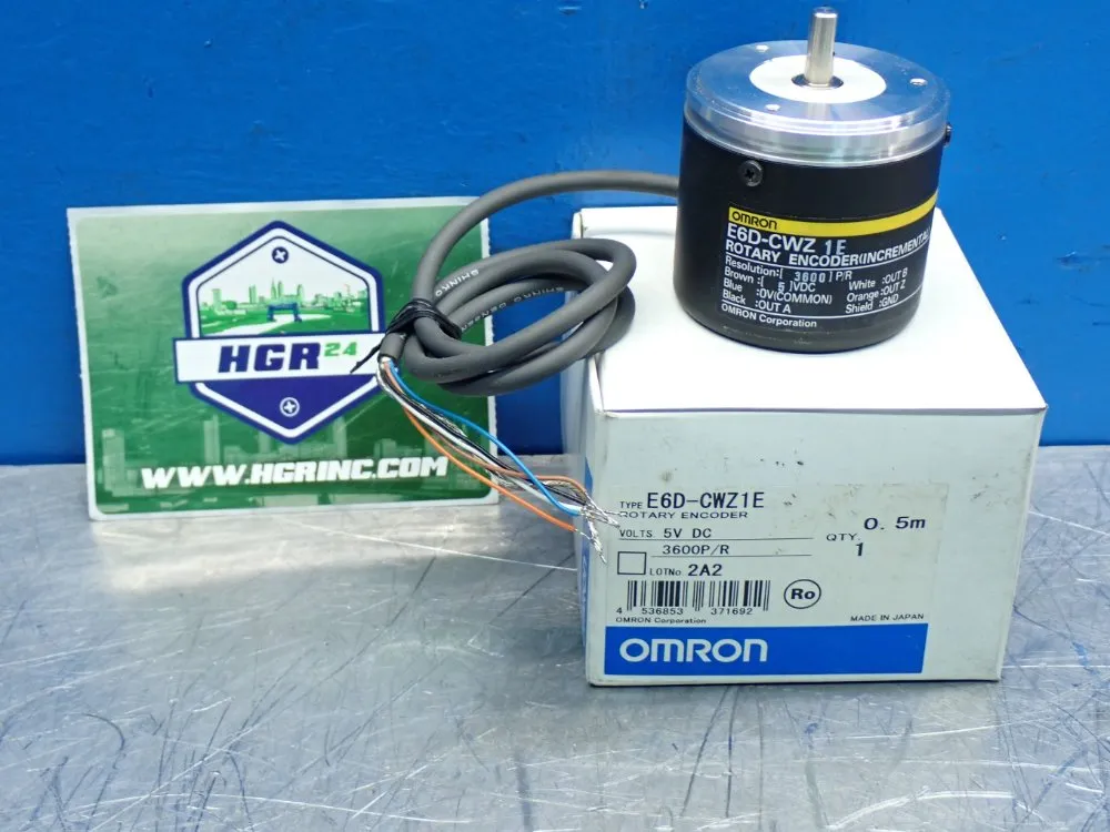 Omron 55mm Diameter High-resolution Rotary Encoder - E6d-cwz1e 3600p/r