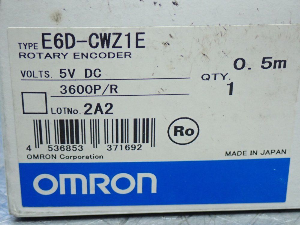 Omron 55mm Diameter High-resolution Rotary Encoder - E6d-cwz1e 3600p/r