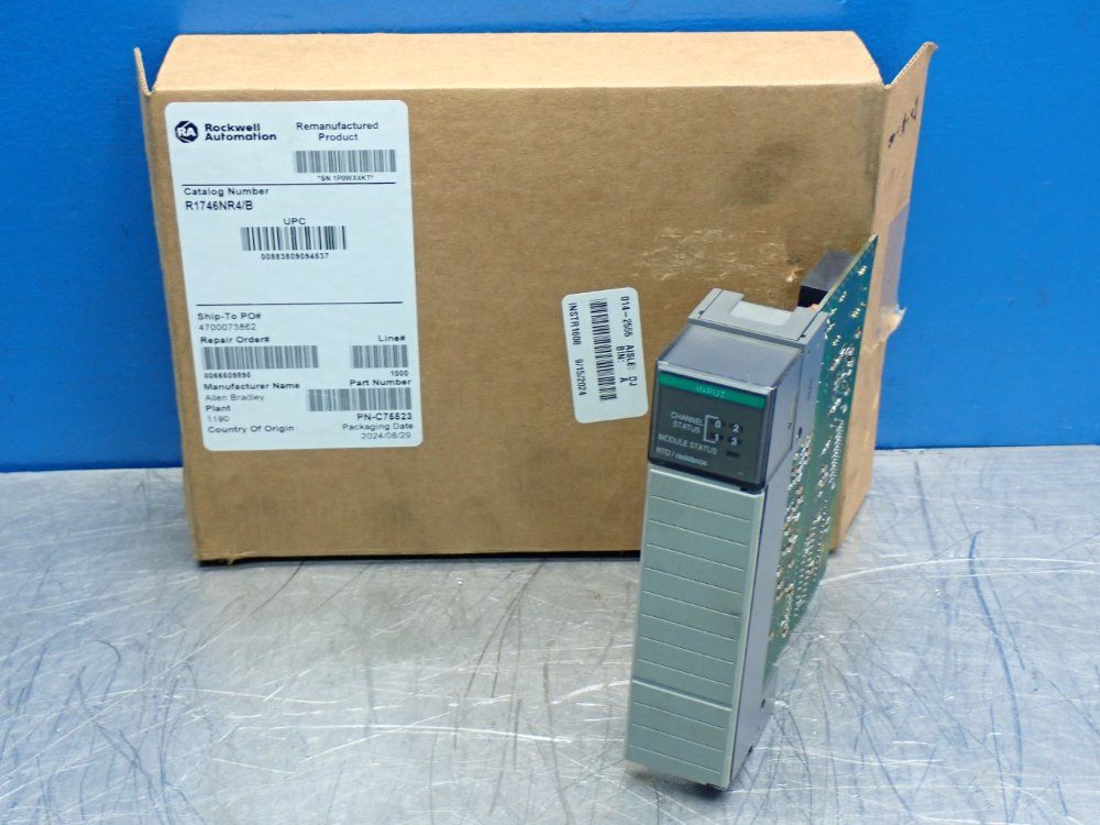Allen Bradley Slc500 Rtd Resistance Input Module - 1746-nr4