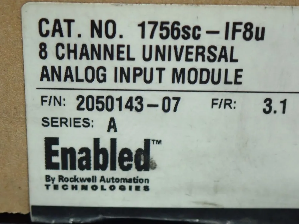 Spectrum Controls 8-point Analog Input Module - 1756sc-if8u