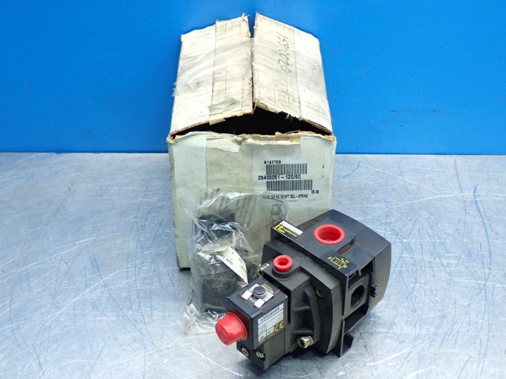 Asco Pipe Size: 1/2in 3-way Pneumatic Control Valve - 28400051-120/60