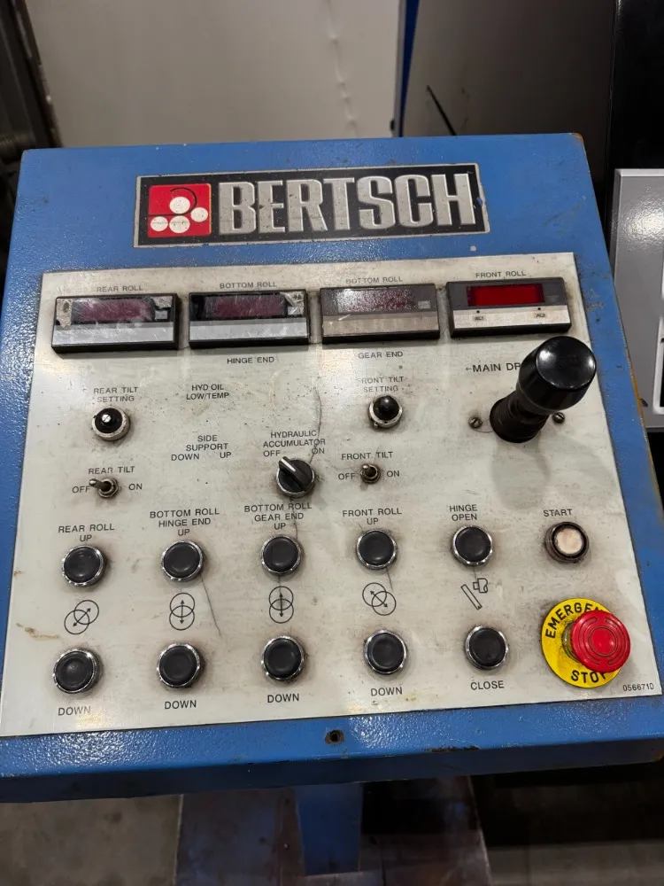 Bertsch 10' 2008 Bertsch 10' X 1/2" Plate Roller - 75-10