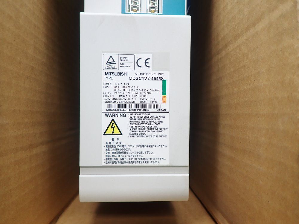 Mitsubishi Servo Drive Unit - Mdsc1v2-4545s