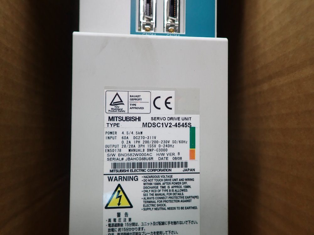 Mitsubishi Servo Drive Unit - Mdsc1v2-4545s