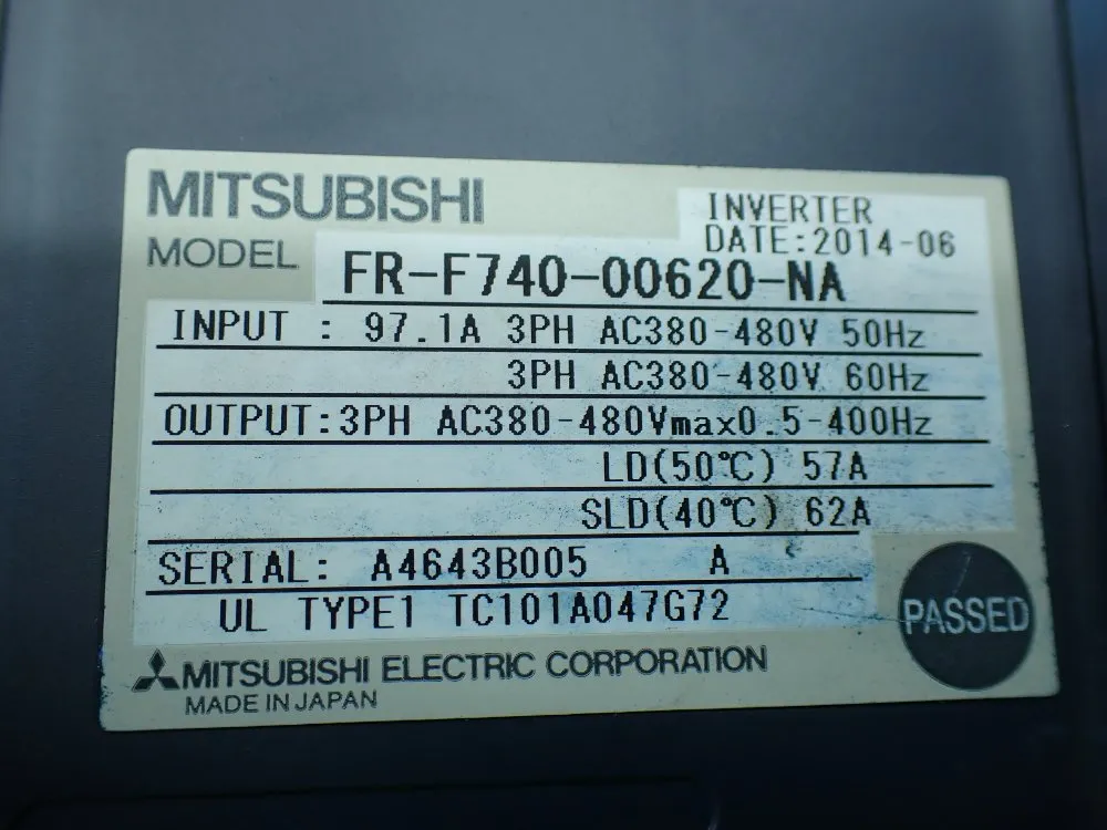 Mitsubishi Fr-f740-00620-na Inverter Drive. - Fr-f740-00620-na