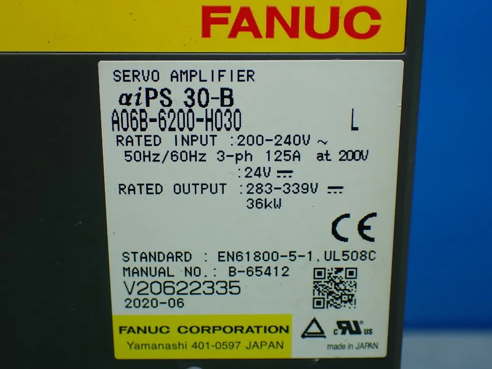 Fanuc A06b-6200-h030 Servo Amplifier Drive. - A06b-6200-h030