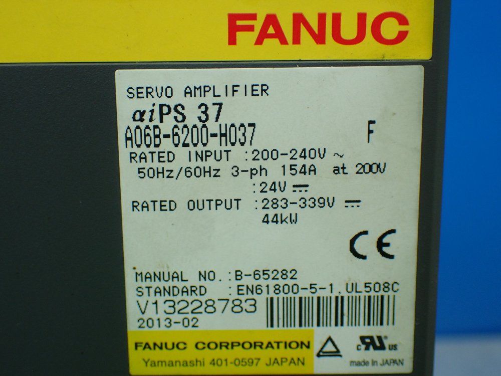 Fanuc A06b-6200-h037 Servo Amplifier Drive. - A06b-6200-h037