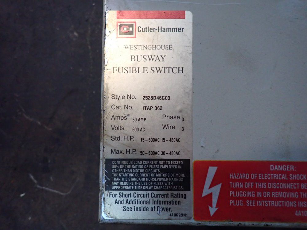 Westinghouse Bus Plug