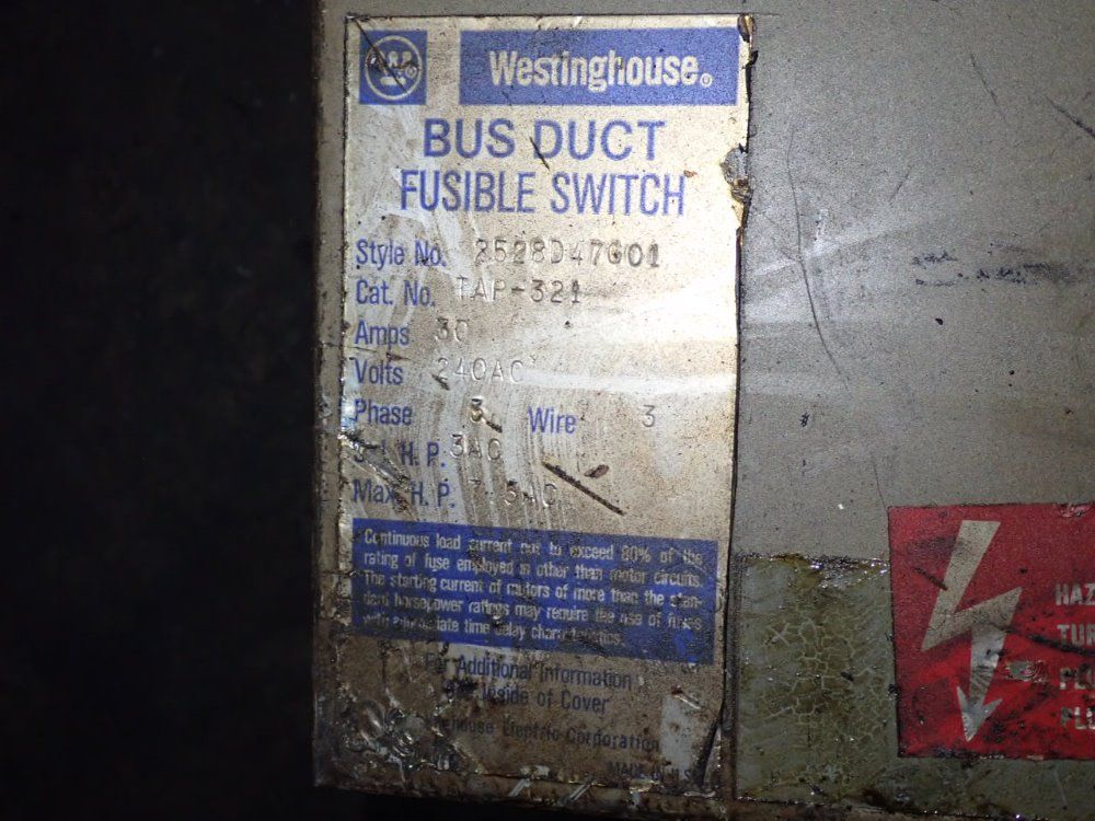 Westinghouse Bus Plug
